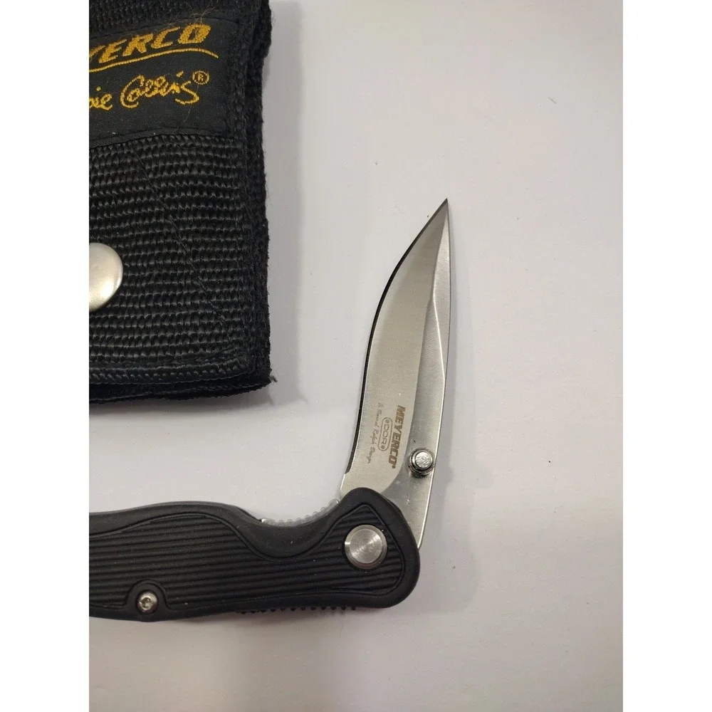 MEYERCO Blackie Collins Lightweight DDR Lock Knife with Sheath New
